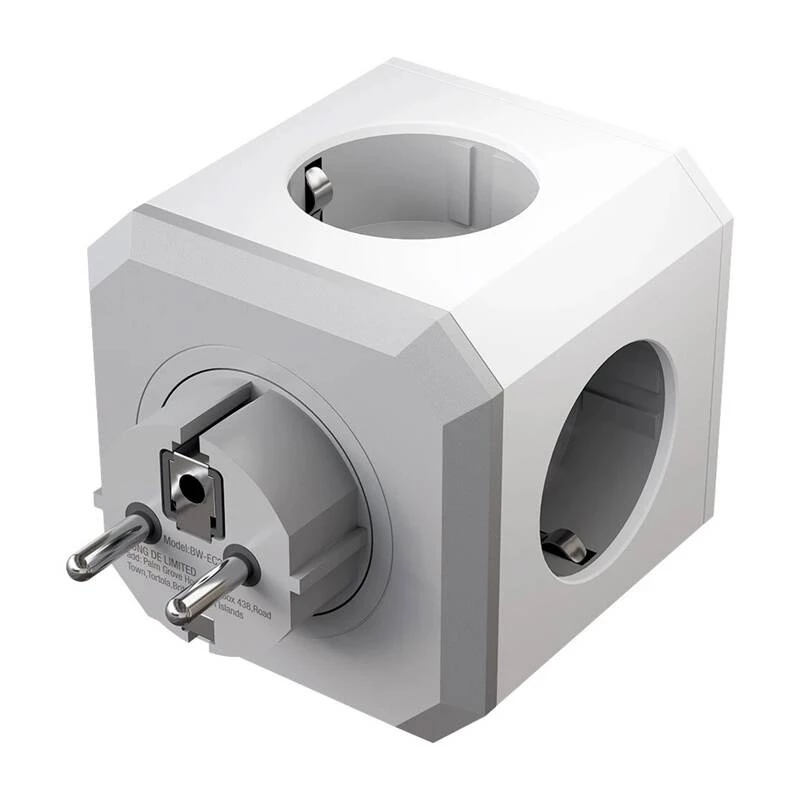 BlitzWolf BW-EC2 8 viename maitinimo kubas (4xAC / 2 x USB-A / 2 x USB-C)