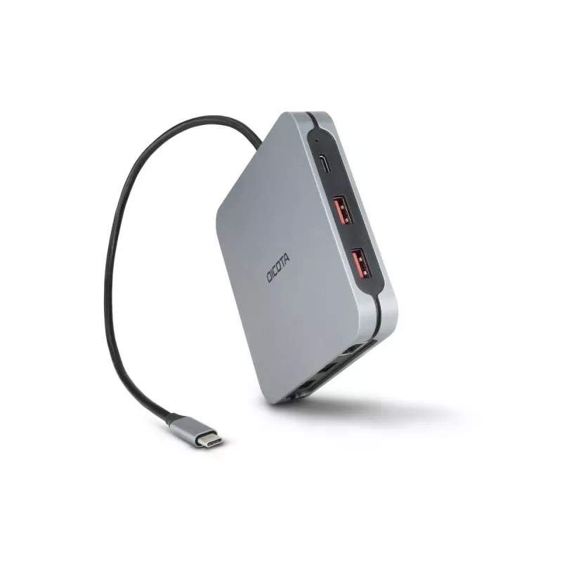 DICOTA D32057 USB Type-C šakotuvas 10000 Mbit/s sidabrinis