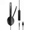 EPOS ADAPT 135 USB II ausinės su laidu, lankeliu, biurui/skambučių centrui, USB Type-A, juodos spalvos
