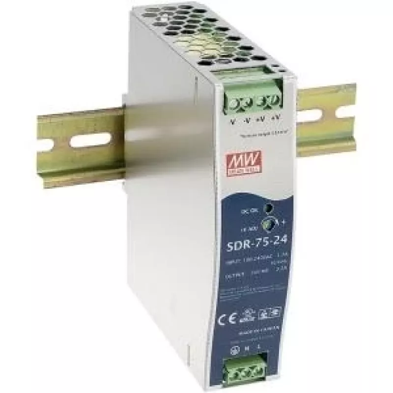 Maitinimo blokas MEAN WELL SDR-75-12 76W Metalinis