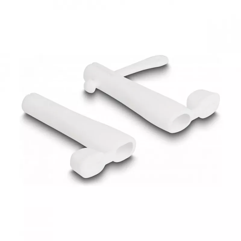 DeLOCK apsauginiai dangteliai USB Type-C ir Apple Lightning jungtims, 2 vnt., balti