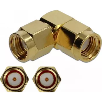 Laido jungtis DeLOCK 89949 RP-SMA auksinė