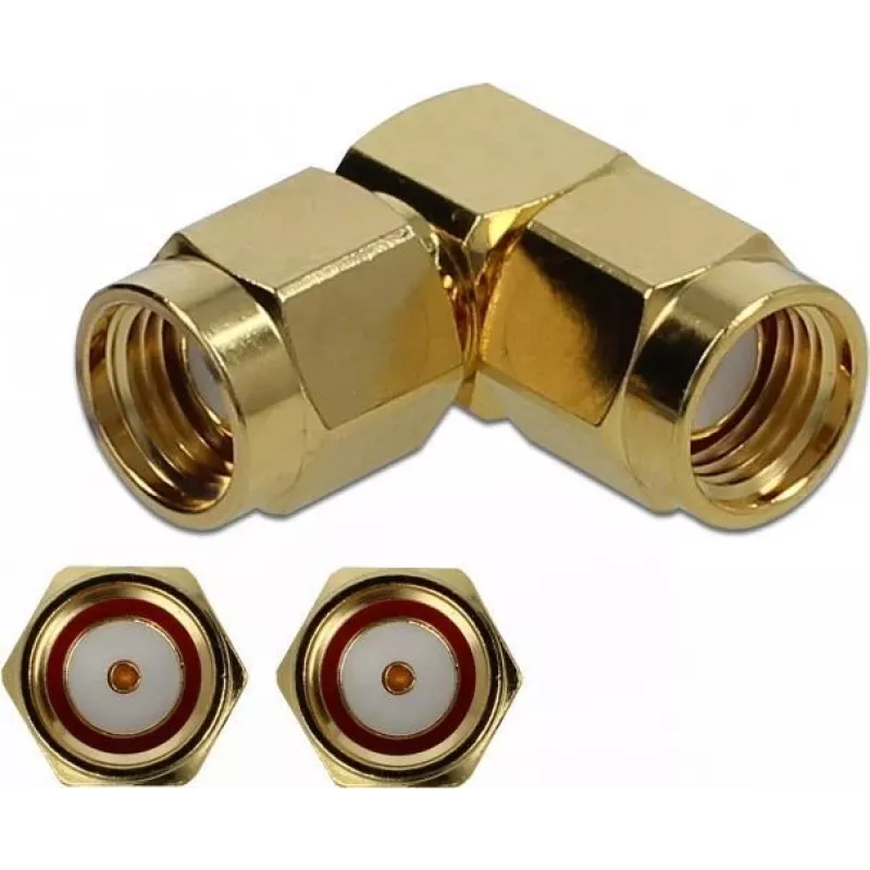 Laido jungtis DeLOCK 89949 RP-SMA auksinė