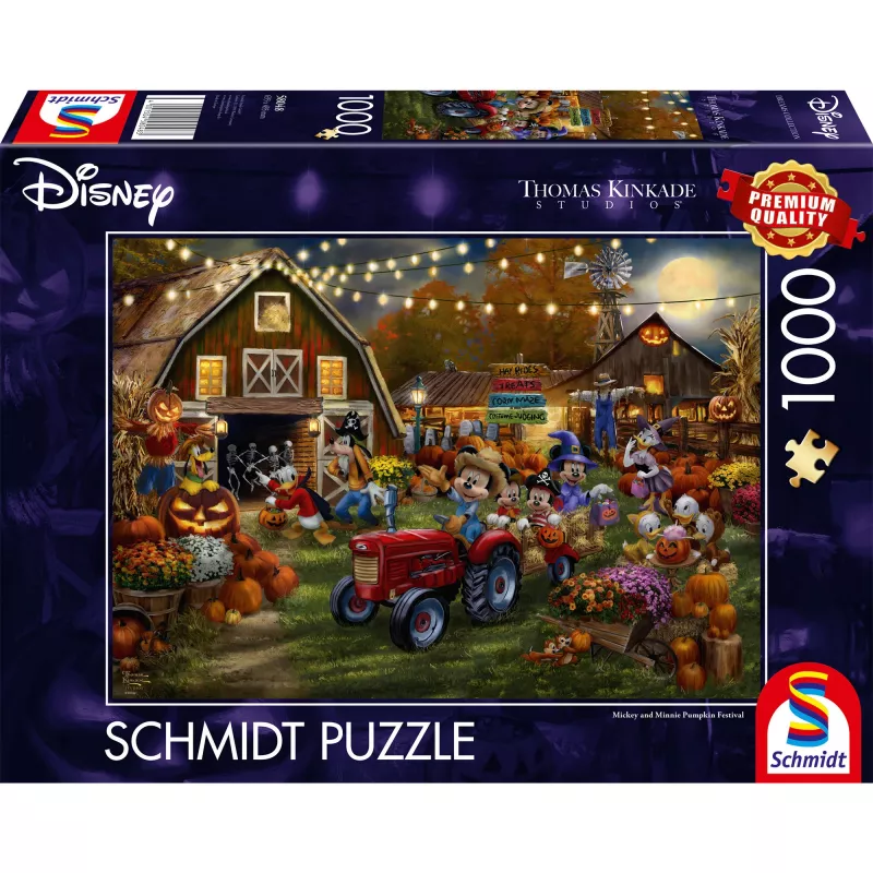 Dėlionė, Schmidt Spiele Thomas Kinkade Studios Disney Mickey & Minnie Moliūgų festivalis, 1000 dalių
