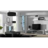 Cama TV stovas SOHO 180 baltas/pilkas blizgus