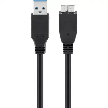 USB A į Micro-USB B laidas GOOBAY 95026 — 1,8 m, kištukas-kištukas, juodas
