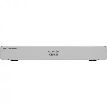 Router Cisco C1101-4P — integruotų paslaugų stalinis maršrutizatorius, 4 Gigabit Ethernet (GbE) prievadai, GE WAN, USB 3+, 1 metų garantija