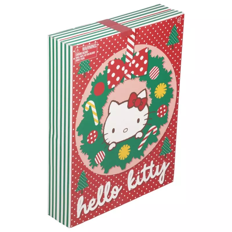 Advento kalendorius Paladone Hello Kitty kanceliarinės prekės 24 dienų rinkinys su kasdienėmis kanceliarinėmis dovanėlėmis