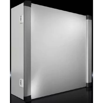 Korpusinė spinta Rittal AX 6315.650 — montuojama ant sienos instaliacinė spinta 210×600×600 mm, plienas/aliuminis/plastikas, šviesiai pilka