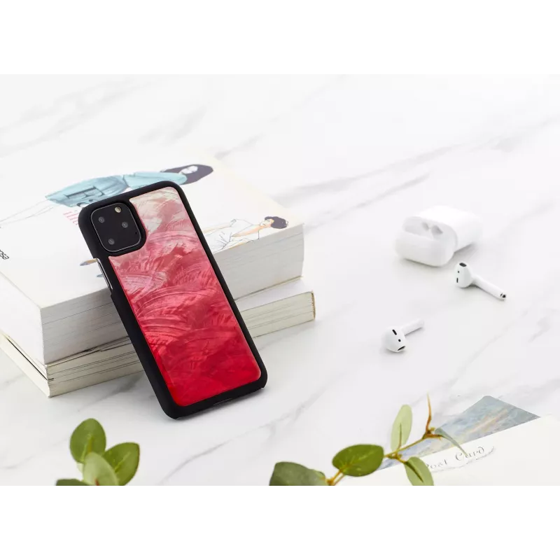 Išmaniojo telefono dėklas iKins, skirtas iPhone 11 Pro — rožinės ežero ir juodos spalvos dviejų spalvų apsauginis gaubtelis