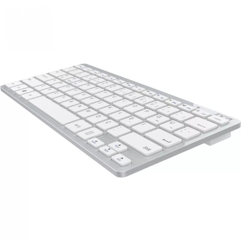 Belaidė klaviatūra Inca IBK-569BT Bluetooth 78 klavišų metalinė sidabrinė
