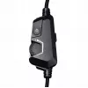 Laidinės žaidimų ausinės mad-catz P.I.L.O.T. 5 — binauralinės, virtualus 7.1 garsas, 50 mm garsiakalbiai, RGB apšvietimas, USB, 2 m laidas, vienkryptis mikrofonas