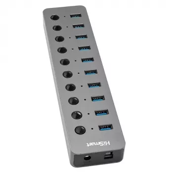 Adapter USB Type-A 3.0 - 10 x USB 3.0 su jungikliais