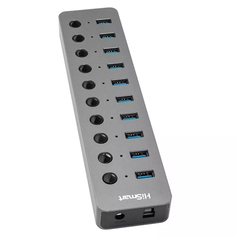 Adapter USB Type-A 3.0 - 10 x USB 3.0 su jungikliais