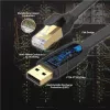 UNITEK Y-SP02001B tinklo kabelis juodas 18 m
