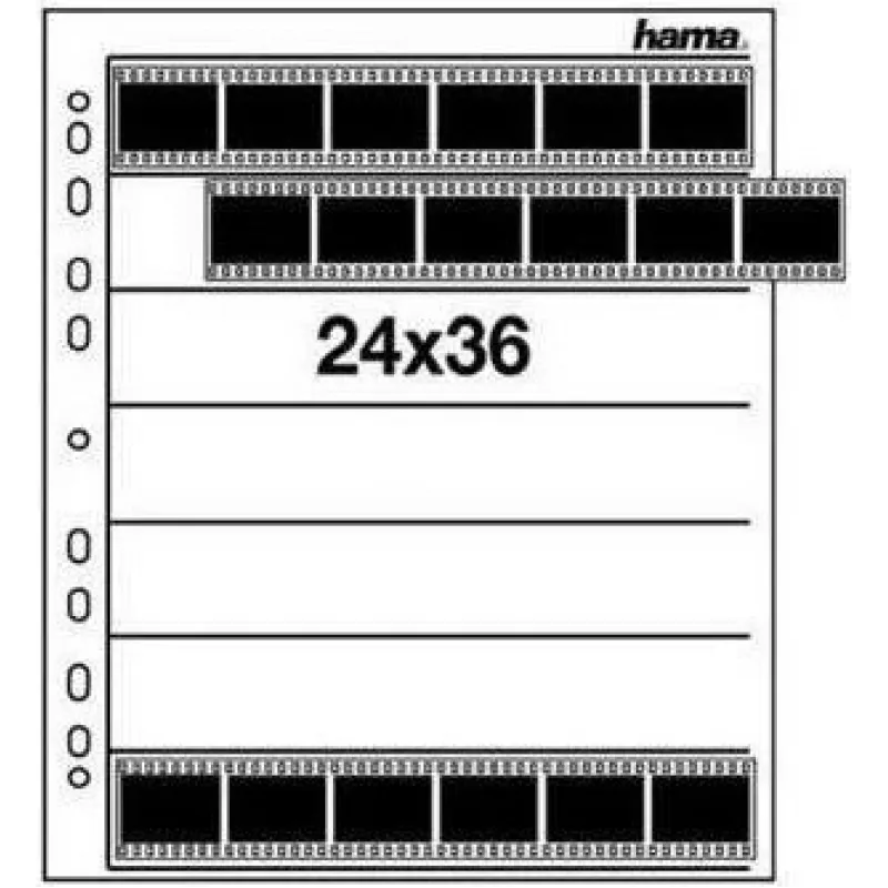 Hama negatyvų įdėklai, 24 x 36 mm, matinio pergamento, nuotraukų albumas 7 lapai
