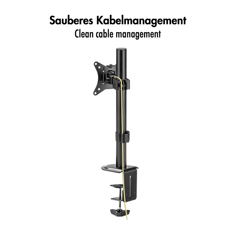 Monitoriaus laikiklis 17-32 inch, maks. 9 kg, juodas