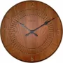 NeXtime klok 3113br Wood Round, Ø50 cm, Sieninis, Rudas