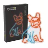 Neon Lights Dog MANTA SNL68MT prancūzų buldogo stiliaus dekoratyvinis neoninis ženklas