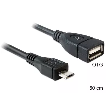 USB laidas DeLOCK 50 cm Micro-USB B – USB 2.0 A 83183