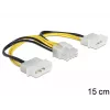 Vidinis maitinimo laidas DeLOCK 83410 0,15 m EPS 8 kontaktų Molex 3 kontaktų