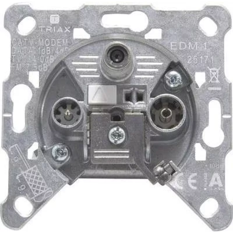 TRIAX EDM 1 3 krypčių vieno lizdo F lizdas 306270 (306270)