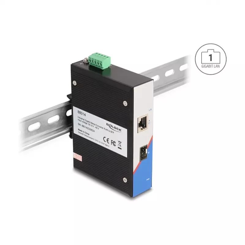 Nevaldomas komutatorius DeLOCK 88014 Gigabit Ethernet 10/100/1000 juodas