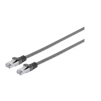 Tinklo kabelis Microconnect V-UTP6A02S-FLAT RJ-45 Cat6a 2m Juodas