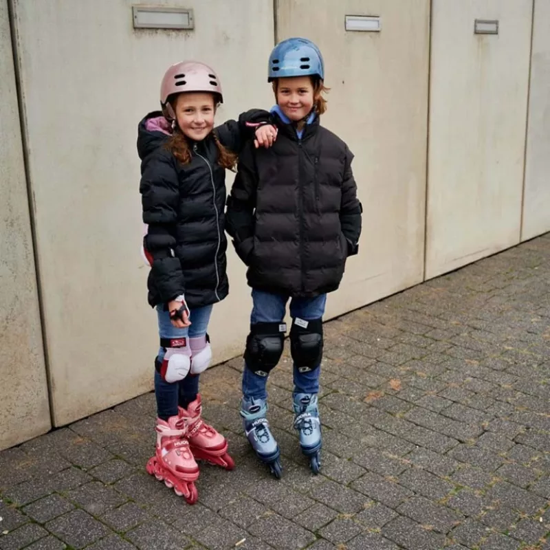 Inline riedučiai HUDORA Mia 2.0, reguliuojamas dydis 33–36, rožiniai