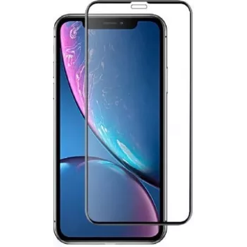 Grūdinto stiklo ekrano apsauga Devia Real Series, skirta iPhone XR 6,1 colio, 3D lenktas, atsparus sprogimui (juoda)