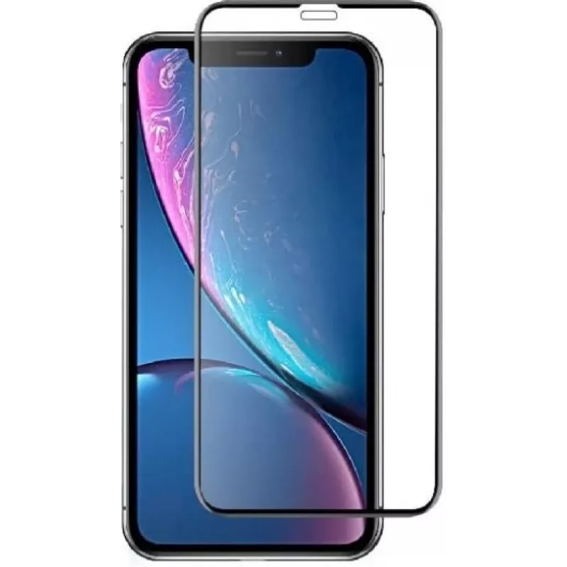Grūdinto stiklo ekrano apsauga Devia Real Series, skirta iPhone XR 6,1 colio, 3D lenktas, atsparus sprogimui (juoda)