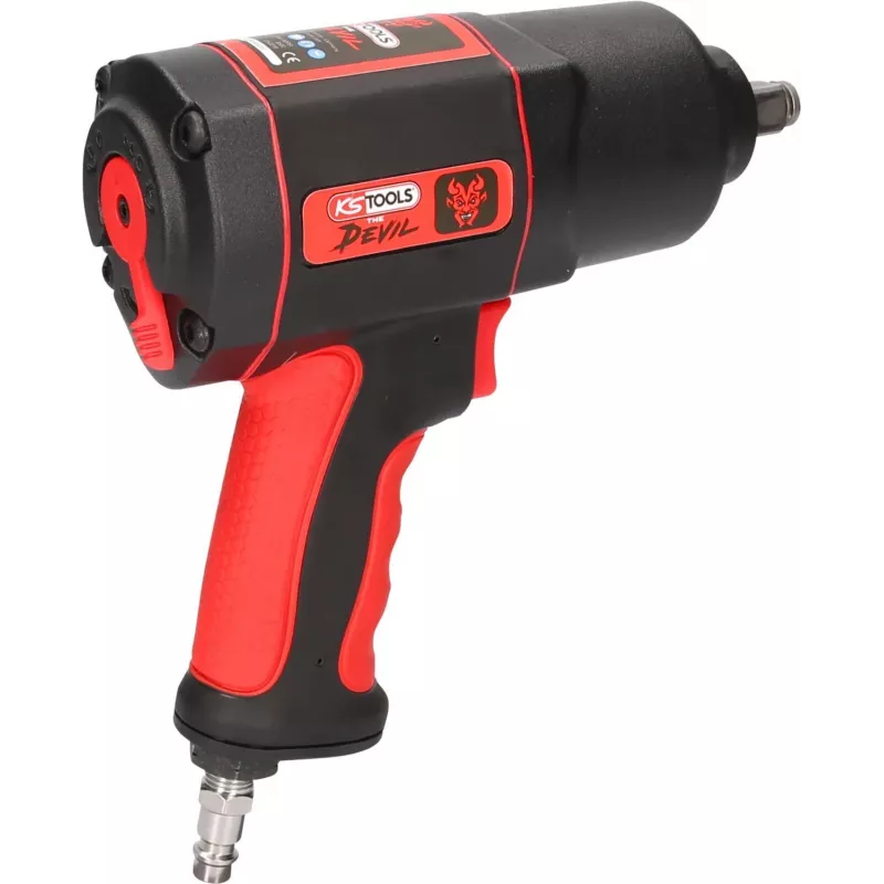 Smūginis veržliaraktis KS Tools THE DEVIL 1/2 colio 8500 RPM 870 N⋅m Juodas, Raudonas