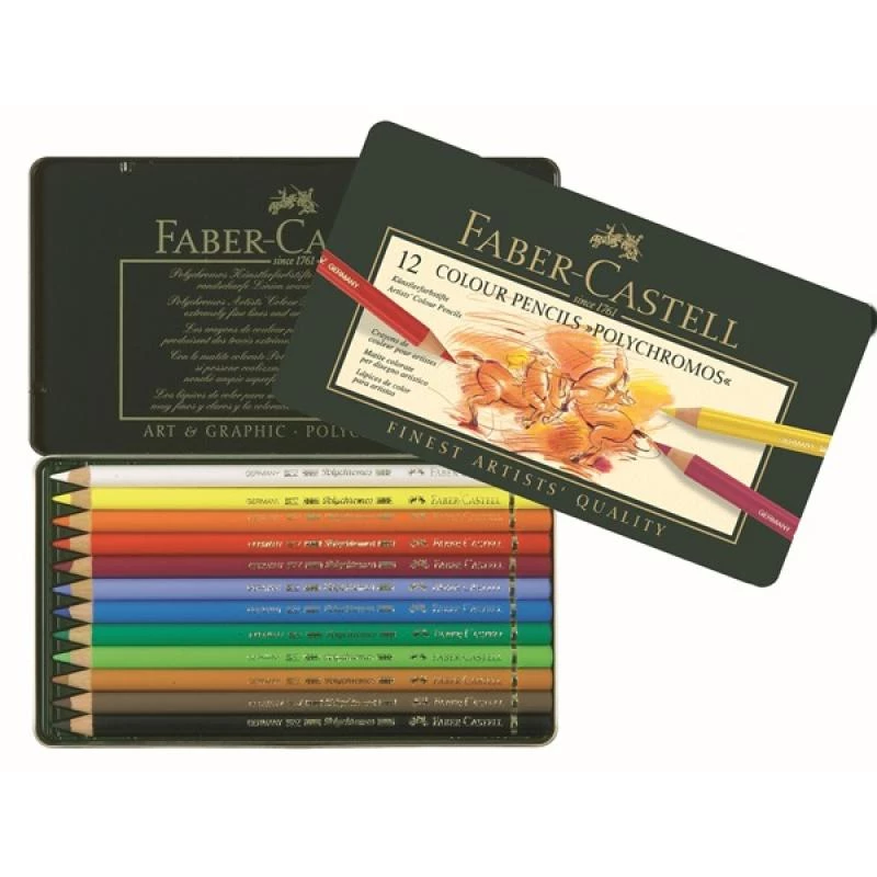 Rašiklių ir pieštukų rinkinys Faber-Castell 110012 — įvairiaspalvis, 12 vnt.