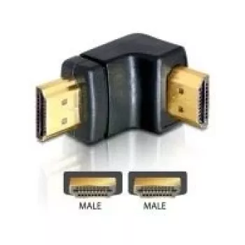HDMI adapteris, kištukas 90° žemyn DeLOCK 65073