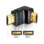 HDMI adapteris, kištukas 90° žemyn DeLOCK 65073