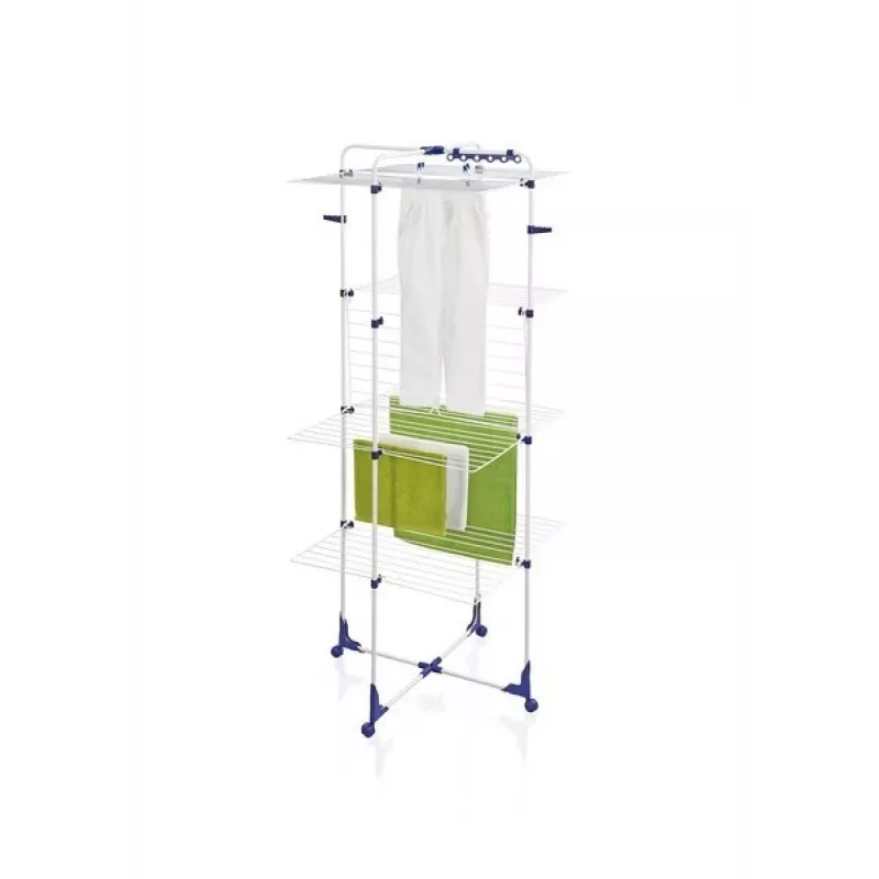 Džiovinimo stovas Leifheit Classic Tower 450 81456 — vidaus/lauko, 45 m džiovinimo plotas, ratukai, 1760×690 mm