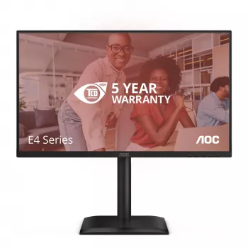 AOC 24E4U kompiuterio monitorius 60.5 cm (23.8 colio) 1920 x 1080 pikselių Full HD LED juodas