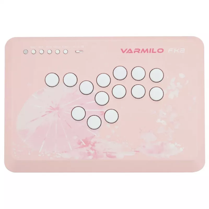 Žaidimų arkadinis valdiklis Varmilo FK2 Sakura GAJO-952 laidinis kompaktiškas išdėstymas