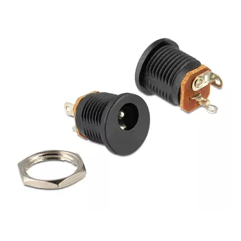 Jungčių adapteris DeLOCK 65503 DC 2.1 x 5.5 mm Juodas