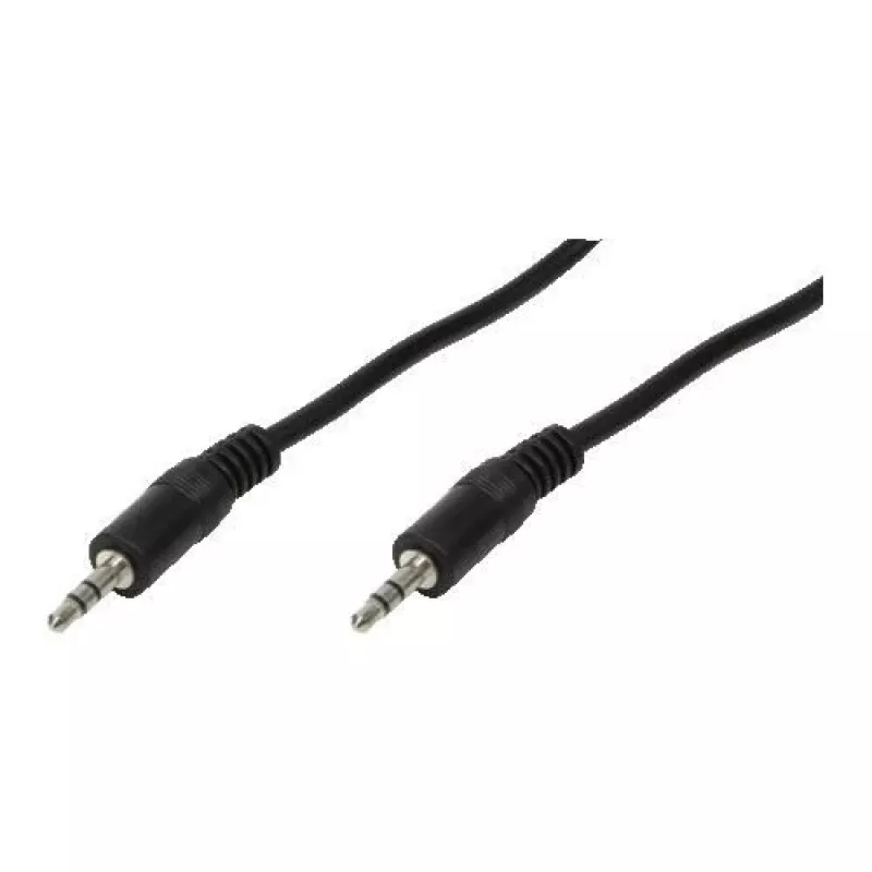 3,5 mm garso kabelis LogiLink CA1049 1 m juodas