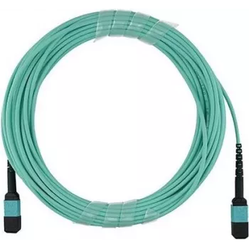 Šviesolaidinis kabelis BlueOptics MTP12-FF-M10M-BO MPO/UPC OM3 1 m juodas