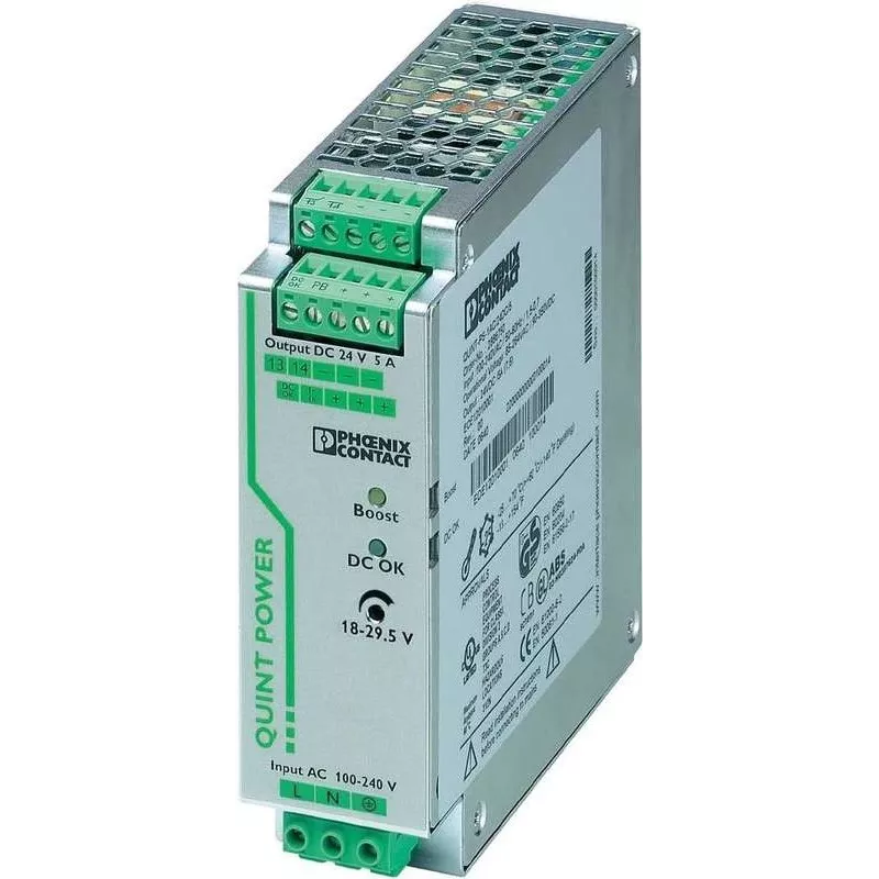 Phoenix Contact QUINT-PS/1AC/24DC/5 maitinimo šaltinis 120 W pilkas (2866750)