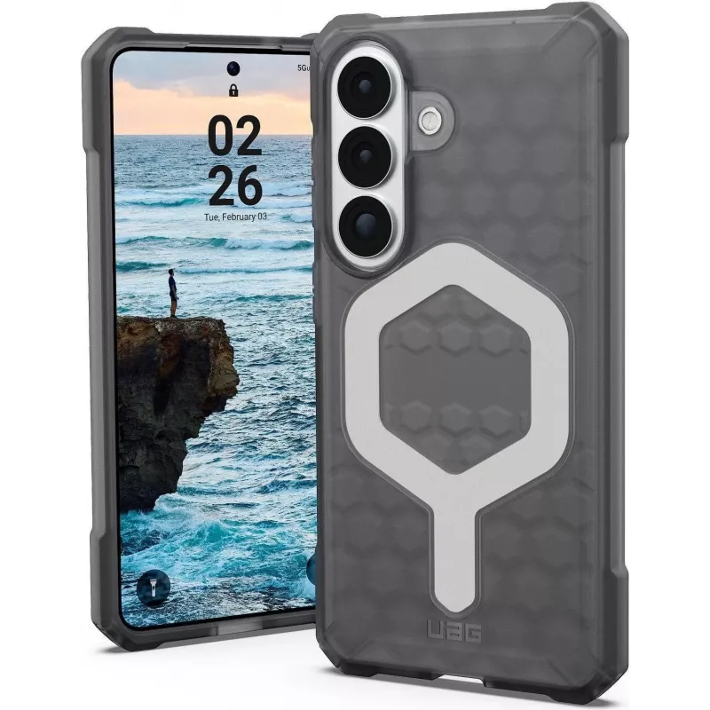 UAG Urban Armor Gear Essential Armor Case with Magnet Module | Samsung Galaxy S26 | ash (Pilka transparent) | 214534113131 (214534113131)