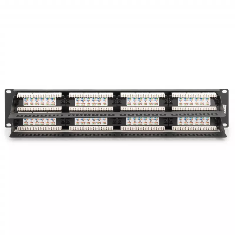 DIGITUS - Pataisų skydas - RJ-45 X 48 - Pilka, RAL 7035 - 2U - 48 prievadų (DN-91648U)