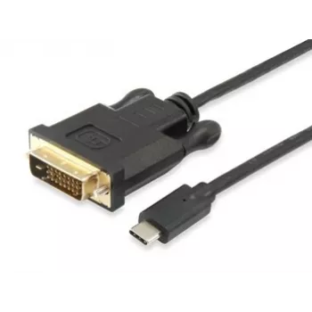 Equip USB Type C į DVI-D Dual Link laidas, kištukas–kištukas, 1,8 m