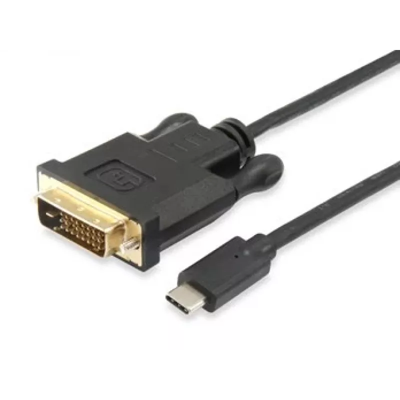 Equip USB Type C į DVI-D Dual Link laidas, kištukas–kištukas, 1,8 m