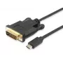 Equip USB Type C į DVI-D Dual Link laidas, kištukas–kištukas, 1,8 m