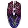 Žaidimų pelė DEFENDER GM-670L (dvikryptė) optinė, 2400 DPI, 5 mygtukai, laidinė, juoda, RGB
