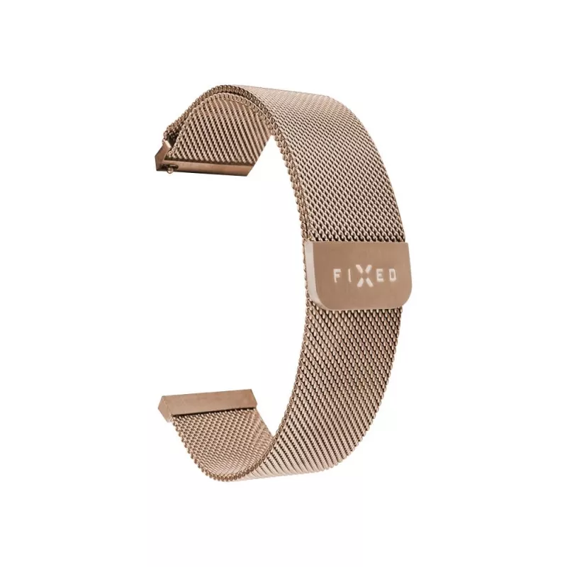 Laikrodžio dirželis FIXED Mesh Strap Fixed 18 mm nerūdijantis plienas greito atsegimo auksinės spalvos