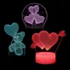 Manta SNL115RGB RGB 3D širdies formos dekoratyvinis LED lempos rinkinys